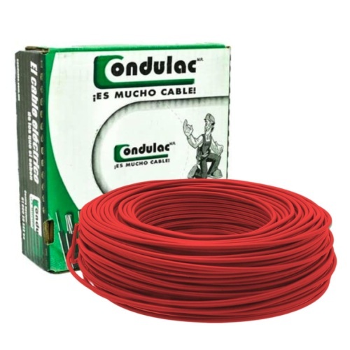 CAJA DE CABLE THW CALIBRE 12 ROJO CONDULAC