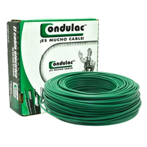 CAJA DE CABLE  THW C-12 VERDE CONDULAC