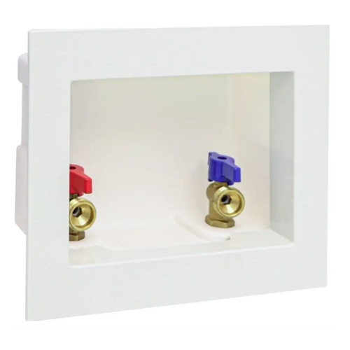 CAJA DE LAVADORA CON ENTRADA DE 1/2" Y SALIDA DE 3/4" COFLEX