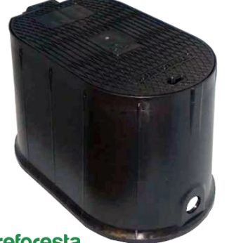 CAJA MEDIDOR PARA BANQUETA EN POLIETILENO