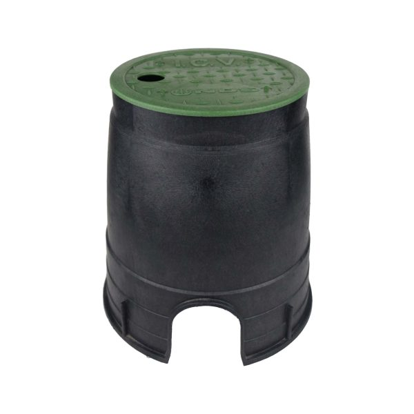 CAJA REDONDA DE 6" TAPA VERDE HDPE  PARA VALVULAS  NDS SOBRE PEDIDO