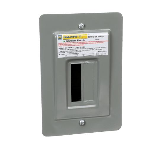CENTRO DE CARGA 50 A  MONOFASICO  2 POLOS  DOMESTICO  GABINETE EMPOTRAR  QOD2F SQUARE D