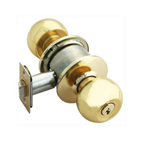 CERRADURA POMO ENTRADA PRINCIPAL 80 PD3 LATON BRILLANTE (81124) PHILLIPS