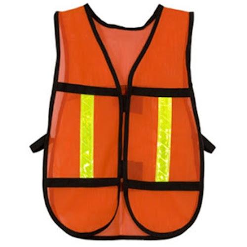CHALECO NARANJA CON REFLEJANTE ECO-1010CRL JYRSA