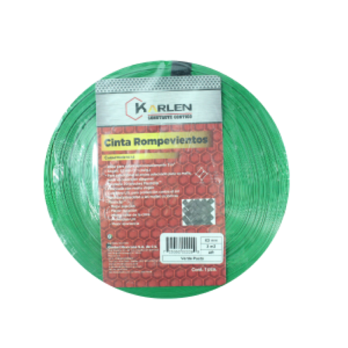 CINTA PARA MALLA CICLONICA 2-1/2" X 46.5 m COLOR VERDE PASTO  14CINTAS141SM KARLEN