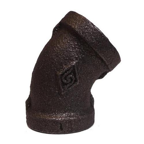 CODO DE ACERO SOLDABLE DE 1-1/2" X 45° CEDULA 80