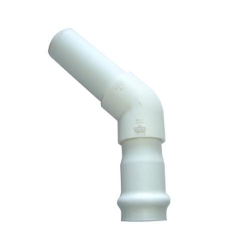 CODO PVC CON CAMPANA 8" X 45° INGLES