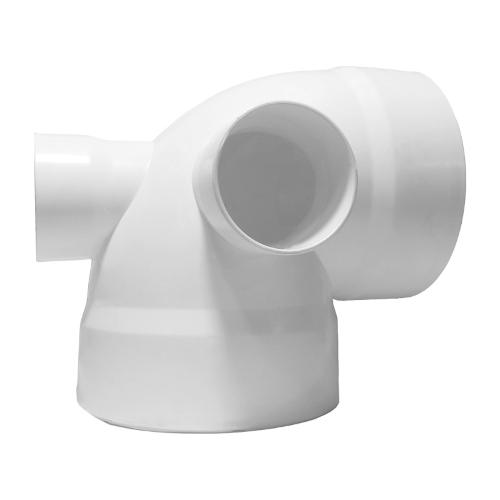 CODO SANITARIO 4" X 90° SALIDA DERECHA Y TRASERA DE 2" CEMENTAR