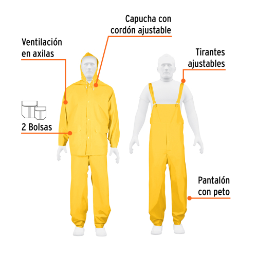 CONJUNTO IMPERMEABLE EXTRA GRANDE TRIPLE