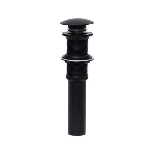 CONTRA CON TAPON PUSH SIN REBOSADERO DE LATON ACABADO NEGRO PARA LAVABO COFLEX