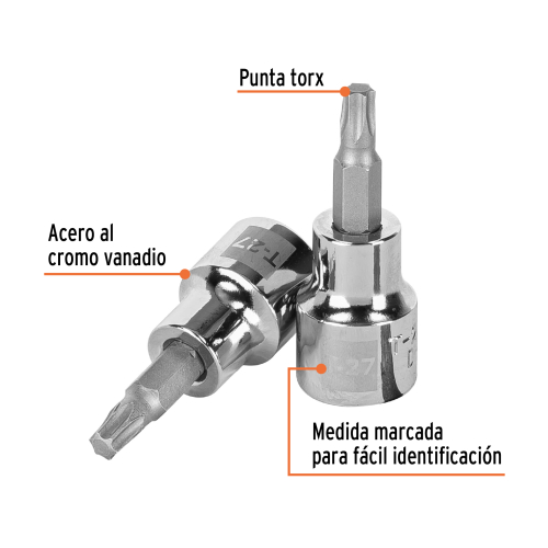 DADO DE PUNTA TORX 3/8 T-27 TRUPER