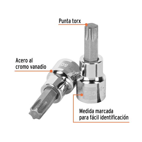 DADO DE PUNTA TORX 3/8 T-50 TRUPER