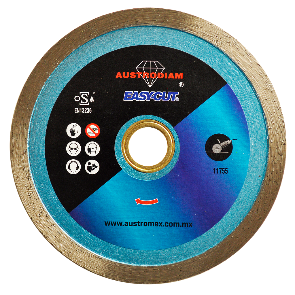 DISCO DIAMANTE RIN CONTINUO DE 4-1/2" PARA CORTE DE MATERIALES DE CONSTRUCION EASY-CUT AUSTROMEX