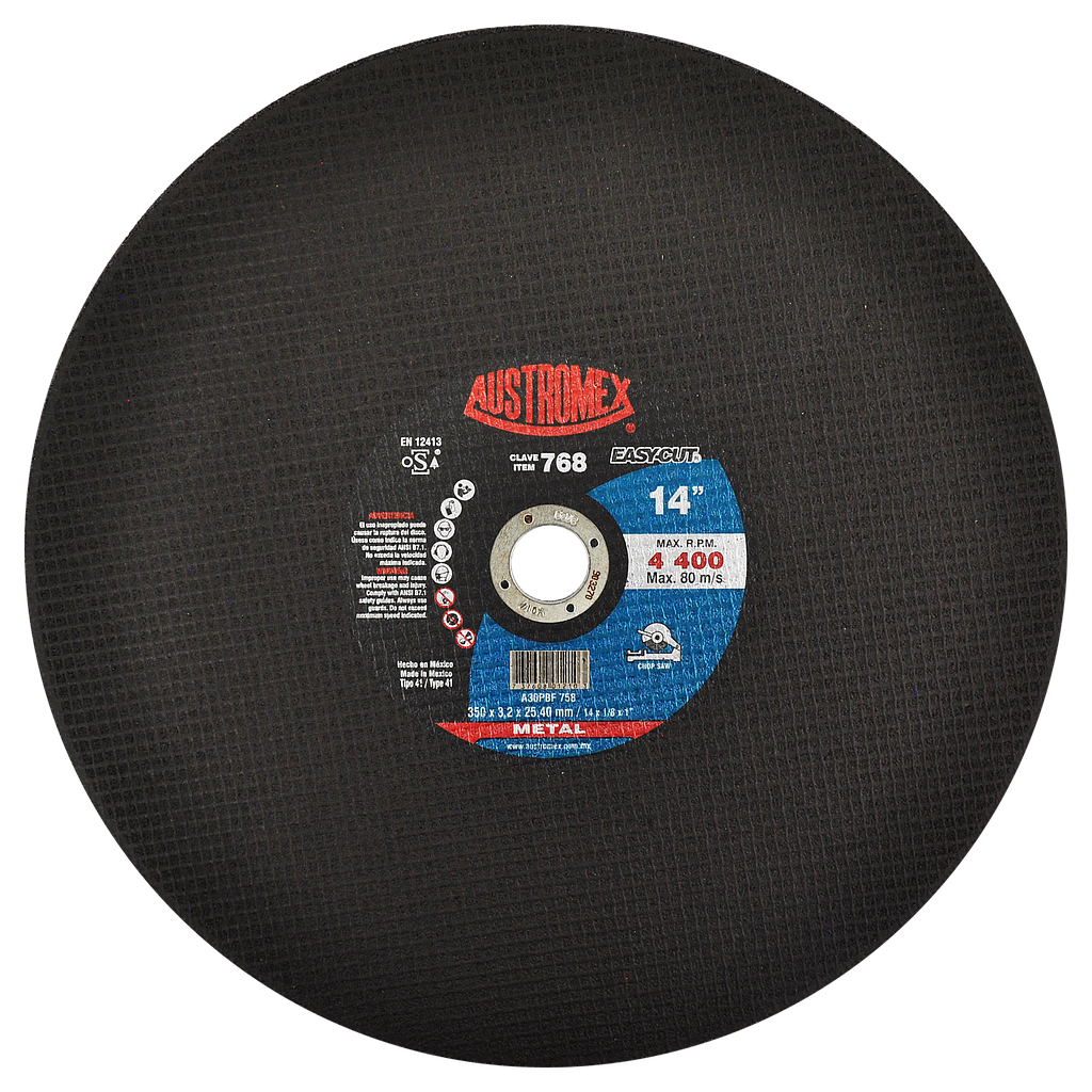 DISCO P/CORTE METAL 14 EASYCUT AUSTROMEX
