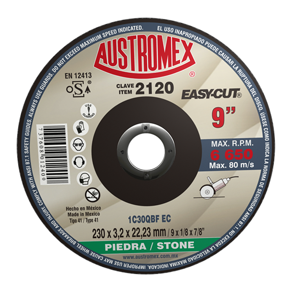 DISCO P/CORTE PIEDRA 9 AUSTROMEX (DISCOPI-2120)