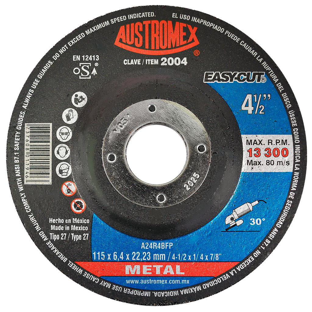 DISCO P/DESB METAL 41/2 AUSTROMEX