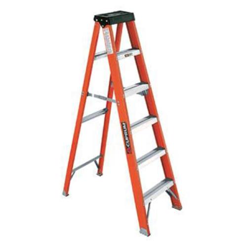 ESCALERA TIJERA 5 PELD.FIBR VIDRI 3017-06 CUPRUM