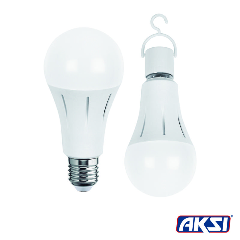 FOCO LED 9W DE EMERGENCIA LUZ BLANCA AKSI