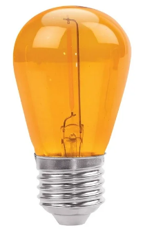 FOCO LED S14 1W NARANJA AKSI