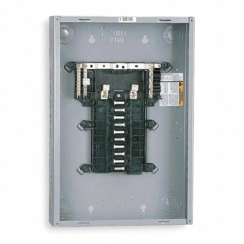 FRENTE CENTRO DE CARGA (QO120L125PG / QO116M100P) 48 cm X 39 cm X 1.7 cm EMPOTRAR  20 ESPACIOS  QOC20U100F SQUARE D