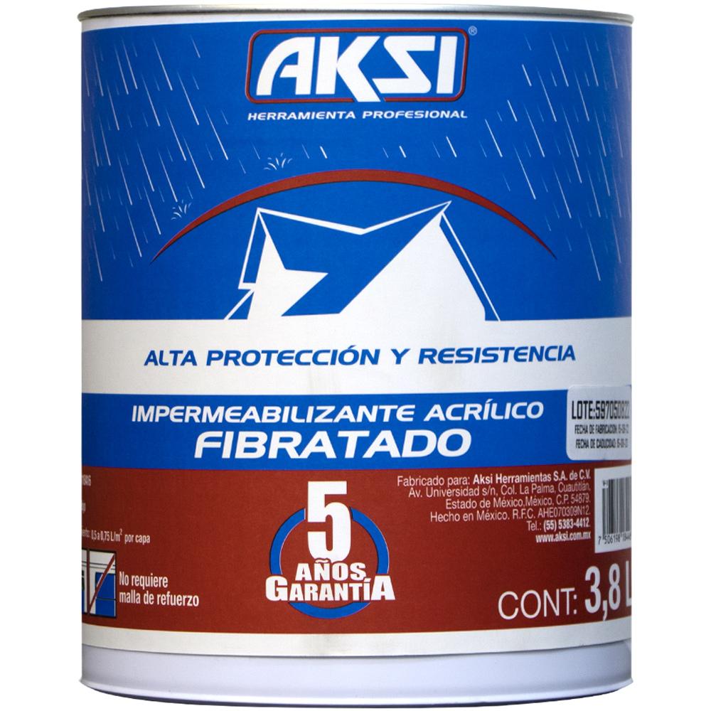 IMPERMEABILIZANTE ACRILICO FIBRATADO ROJO 19 LTS 5 AÑOS AKSI