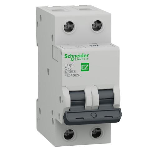 INTERRUPTOR TERMOMAGNETICO 2 X 40 A  EZ9F56240 SCHNEIDER