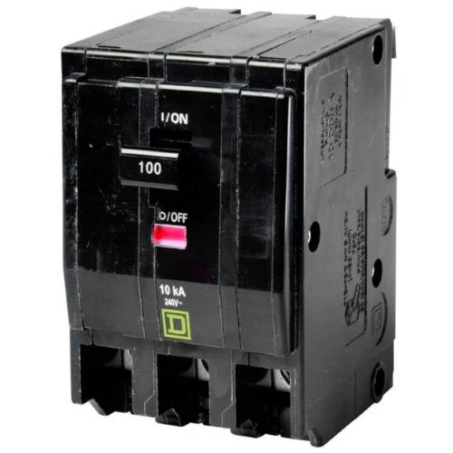 INTERRUPTOR TERMOMAGNETICO MINI SQUARE 3 POLOS  100 A  10 kA  120/240 V  QO3100 SQUARE D