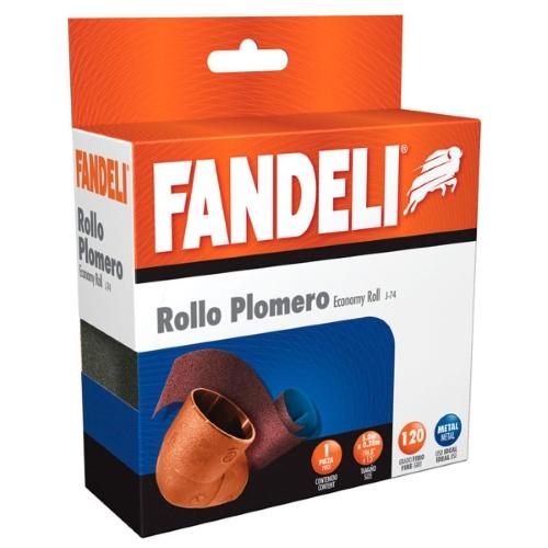 LIJA P/PLOMERO G-120 ROJA11/2J-86FANDEL