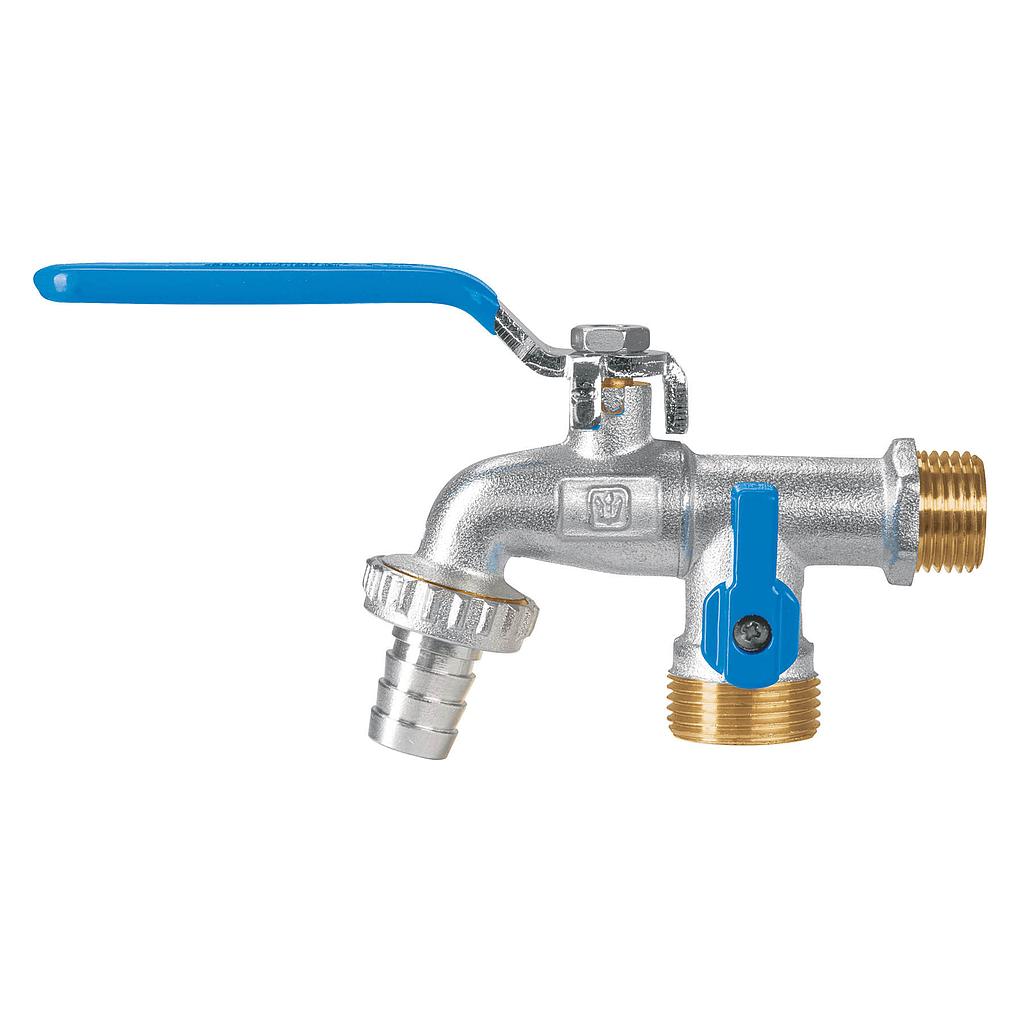 LLAVE DE ESFERA DOBLE SALIDA DE 1/2" DE LATON FOSET