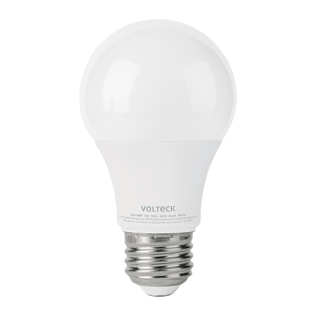 FOCO LED 9 W (60 W) A19 6500 K BLANCA FRIA ATENUABLE VOLTECK