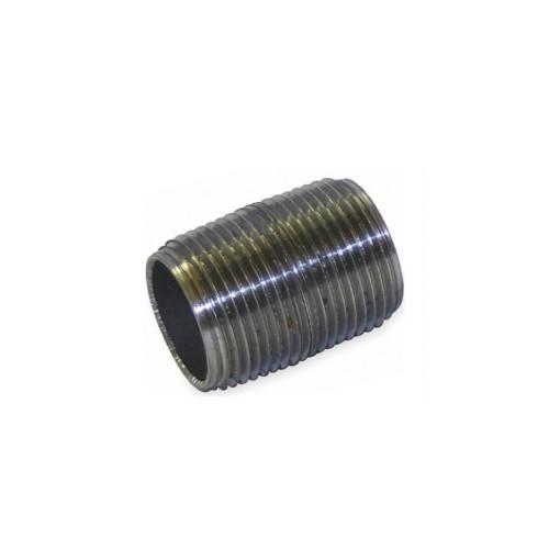 NIPLE DE ACERO ROSCA CORRIDA EXTERIOR DE 1/4" CEDULA 80