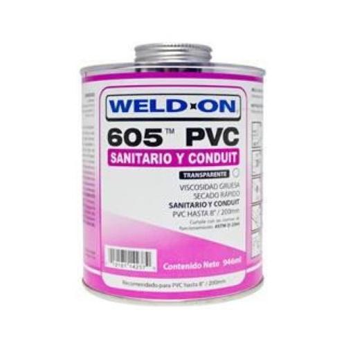 PEGAMENTO 605 1/4  LITRO WELD-ON
