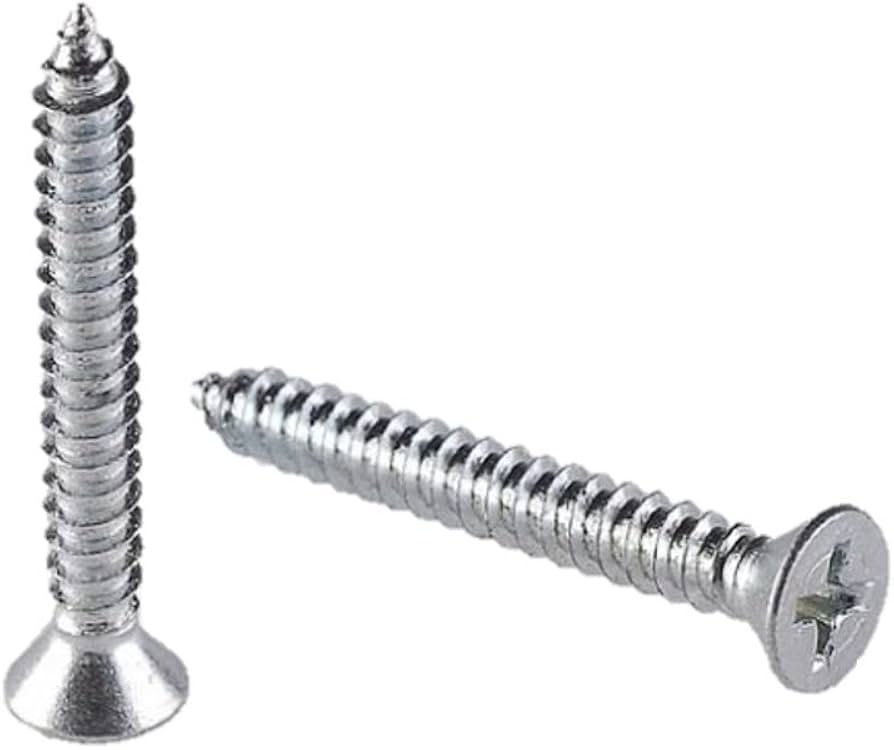 PIJA DE ACERO INOXIDABLE No. 10 X 2" CABEZA PLANA