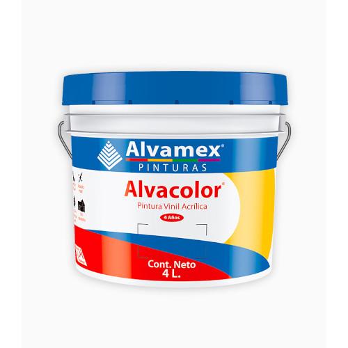PINTURA VINILICA ALVACOLOR BLANCO 4 L