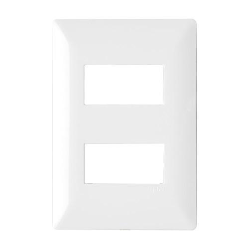 PLACA 2 VENTANA BLANCO E913BN2 ALPHA
