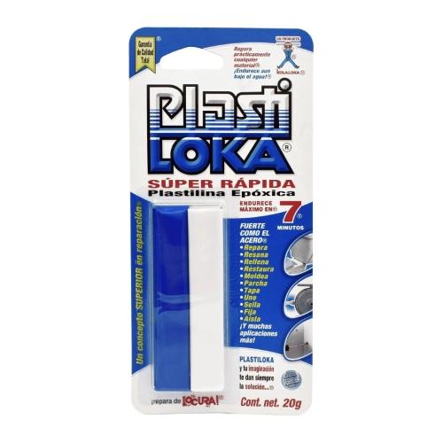 PLASTILOKA 20 g AZUL SECADO RAPIDO