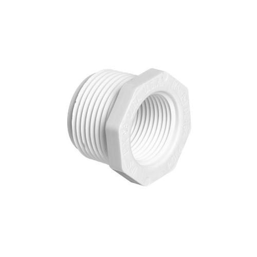 REDUCCION BUSHING DE 1/2" ROSCA MACHO X 1/4" ROSCA HEMBRA PVC CEDULA 40