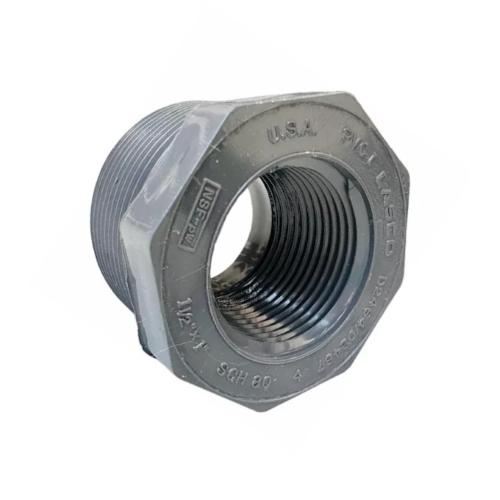 REDUCCION BUSHING PVC 11/2 X 1 ROSCA MACHO-ROSCA HEMBRA CEDULA 80