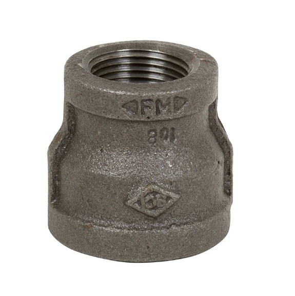 REDUCCION CAMPANA FO.NEGRO ROSCABLE 11/4 X 1  CEDULA 40