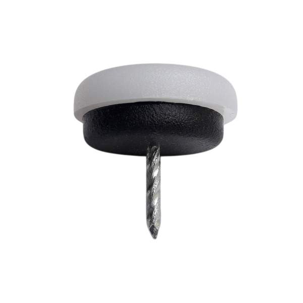 REGATON CON CLAVO DE 30 mm PLASTICO BLANCO 501