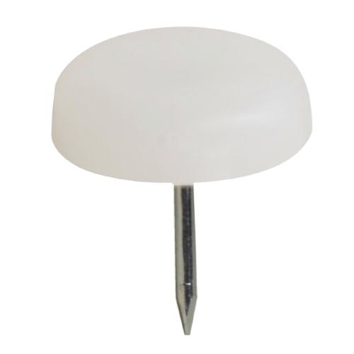 REGATON C/CLAVO 30MM PLASTICO BLANCO 501