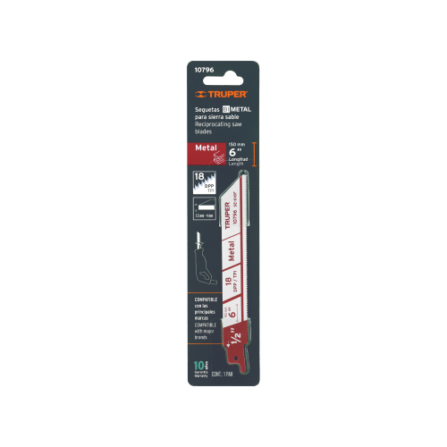 SEGUETA P/SABLE 2PZ P/METAL 6 18DPP TRU