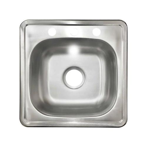TARJA SOLA ACERO INOX. 49X47CM EMPOTRAR