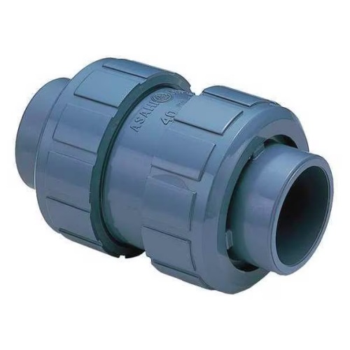 VAL CHECK UNION CEM 11/4 PVC C-80 ASAHI