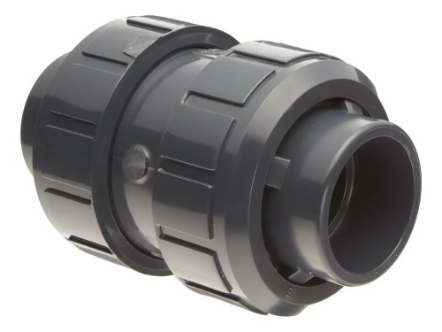 VALVULA CHECK UNION DOBLE 1" PVC CEDULA 80 1210010 ASAHI
