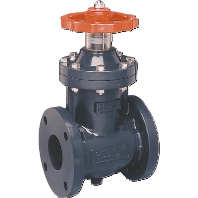 VALVULA COMPUERTA PVC BRIDADA 3" C-80 ASAHI