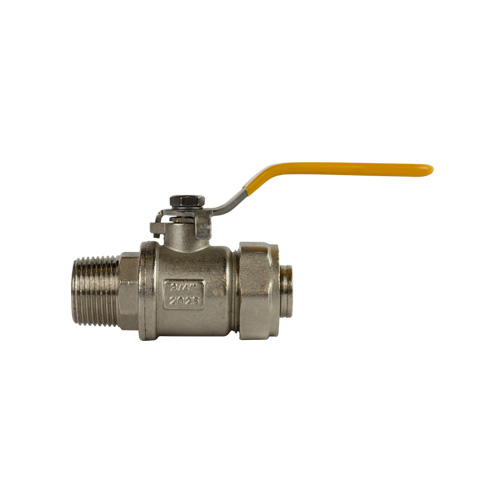 VALVULA DE INSERCIÓN PARA TUBO PE-AL-PE DE 3/4 TUERCA COMPRESION POR 3/4 ROSCA MACHO  COFLEX