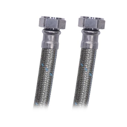 CONECTOR FLEXIBLE  DE ACERO FORTE PARA BOILER 3/4" X 3/4" ROSCA INTERNA DE 40 cm COFLEX