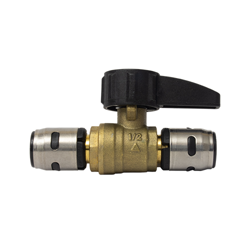 VALVULA DE ESFERA 1/2" X 1/2" CONEXION RAPIDA PEX COFLEX
