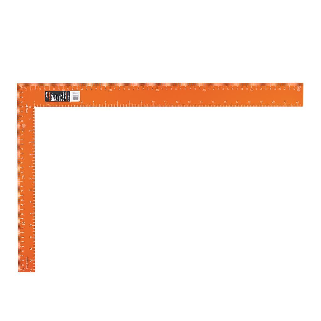 ESCUADRA 16X24 DE ALUMINIO COLOR NARANJA PARA  CANTERO TRUPER